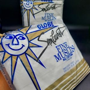 Vintage New Old Stock By Sunburst Fitted Twin Sheet (Two)